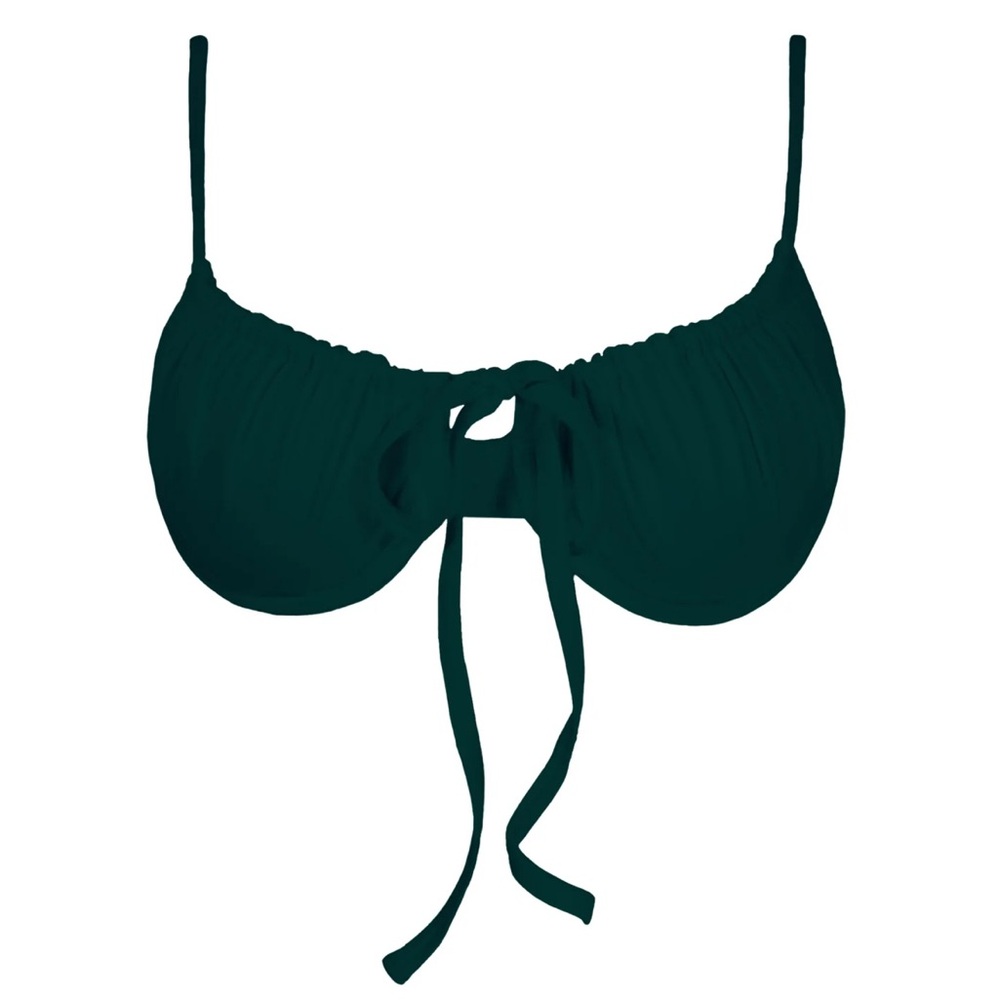 Rooted swim demi top isle